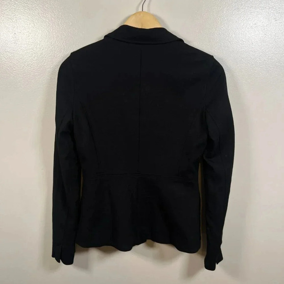 Eileen Fisher Ponte Knit Blazer Jacket Size XS Black Career Work Office Business - Picture 2 of 11